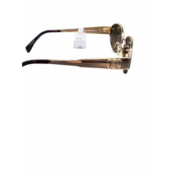 Celine NWT Triomphe 54MM Oval Sunglasses with Leather Crossbody Case main image 9